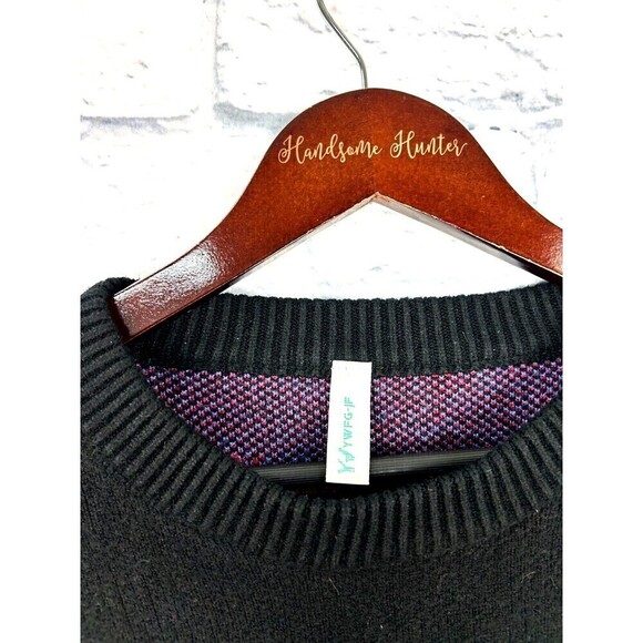 YWFG-JF Mens Size XL Black Red Pullover Sweater Japanese Streetwear Skeleton - Picture 9 of 12